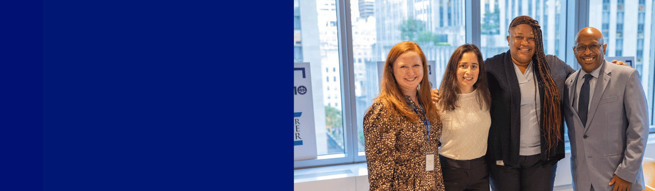 Pro Bono welcome reception (2022); featuring Kristen Borowiec, Erica Blau, Ingrid Marsden, Terence Fort