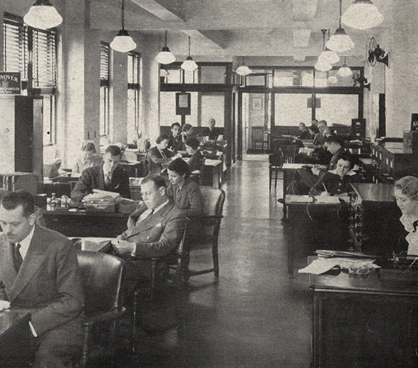The American International Underwriters office, John Street, New York City